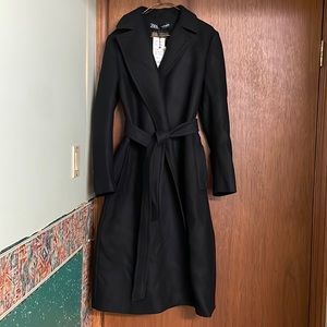 New Zara wool long dress coat